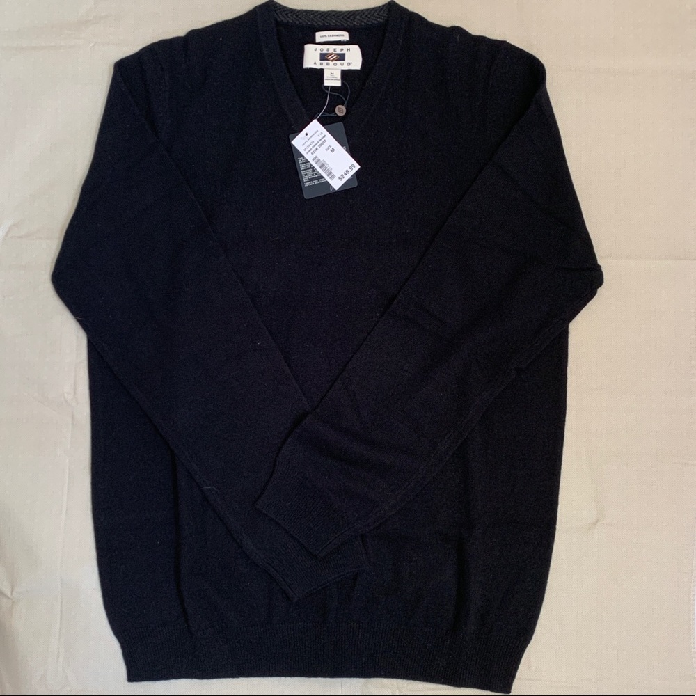 100% cashmere Joseph Abboud black sweater